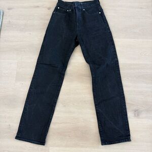 Madewell Longline Straight Black Jeans